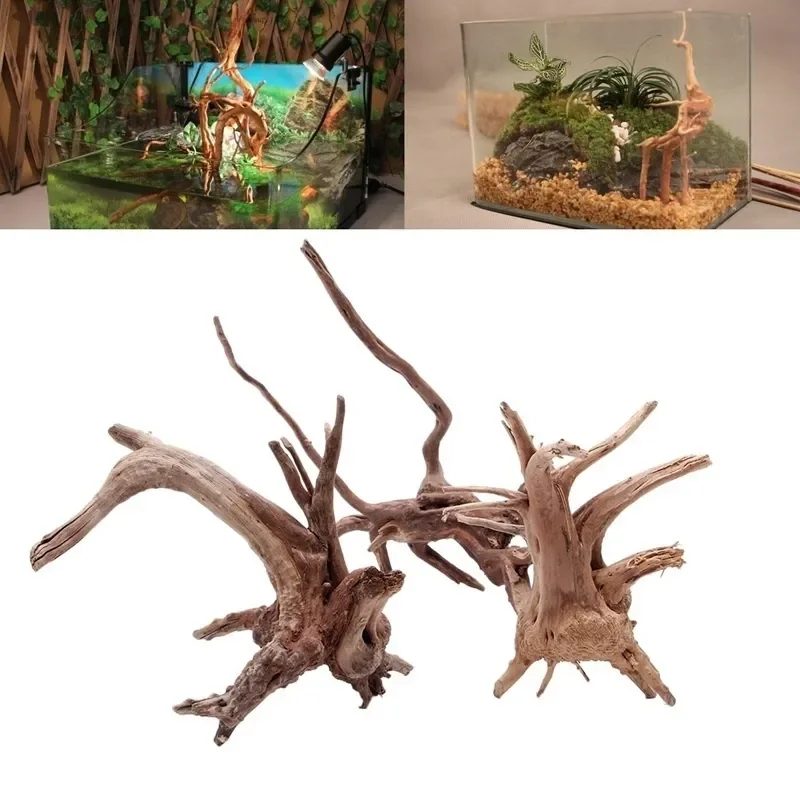 Marine Aquarium All In One - Tronco de árbol Natural de madera