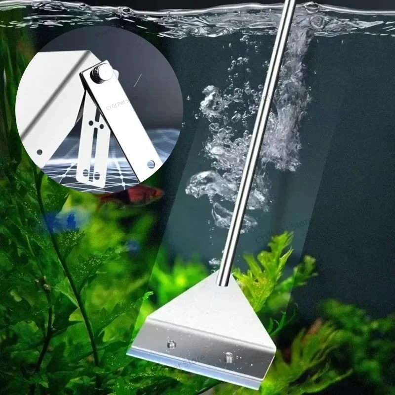 Marine Aquarium Glass Scraper - Herramienta de limpieza de pecera, eliminación