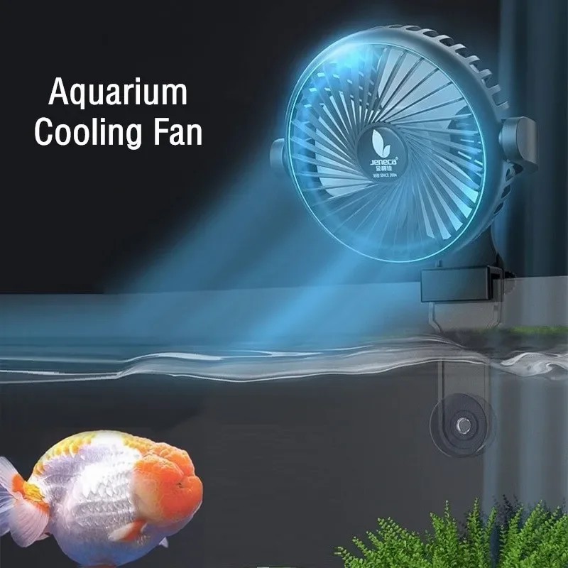 Marine Aquarium Temperature - Ventilador de refrigeración giratorio 360° para