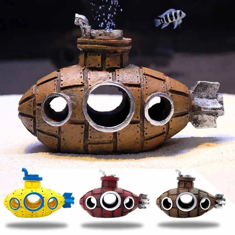 Marine Aquarium All In One - Adornos de Resina para Acuarios, Decoración