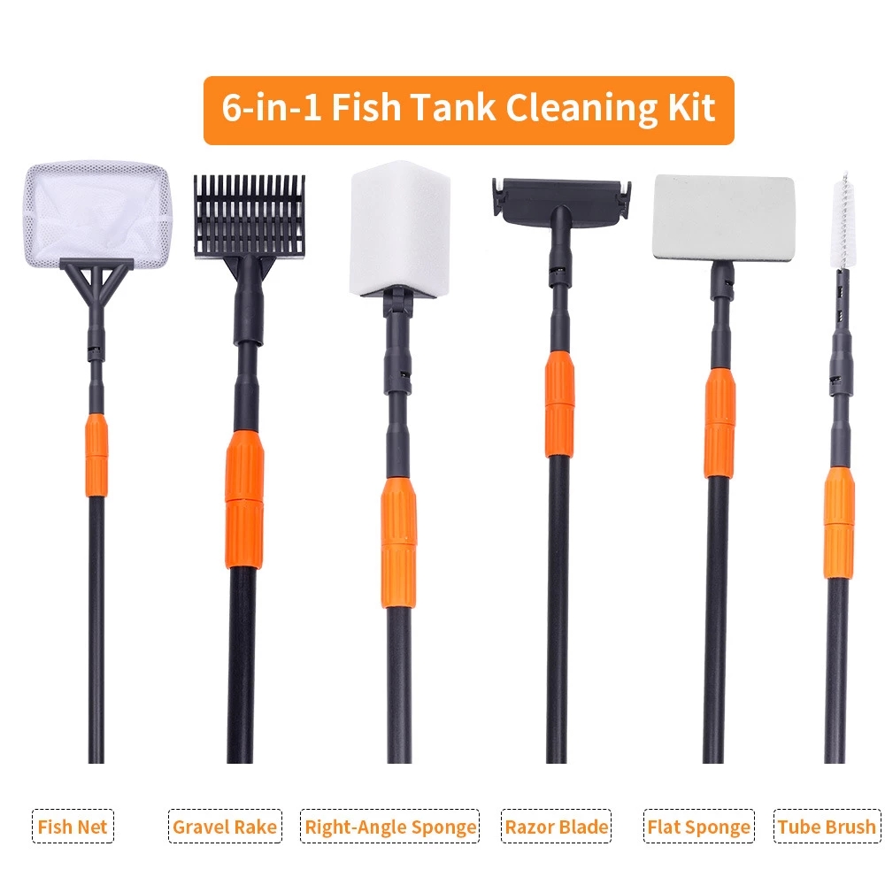Marine Aquarium Glass Scraper - Kit de Herramientas de Limpieza para