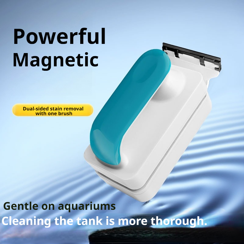 Marine Aquarium Glass Scraper - Cepillo magnético para acuarios, cepillo de