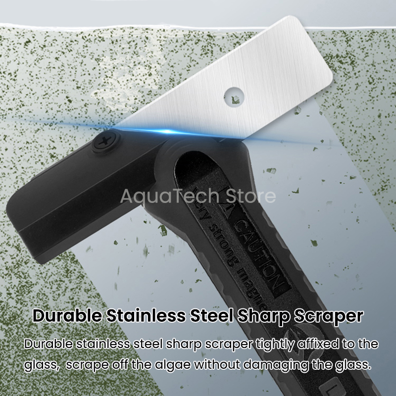 Rascador magnético de algas pa - Marine Aquarium Glass Scraper reseña y precio
