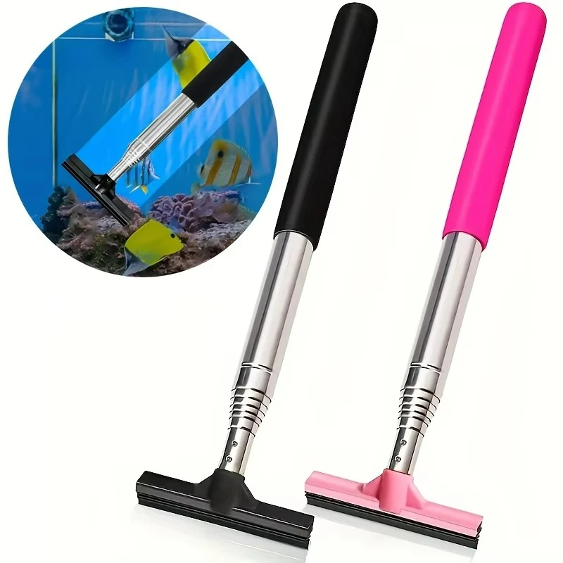 Cepillo raspador telescópico p - Marine Aquarium Glass Scraper reseña y precio