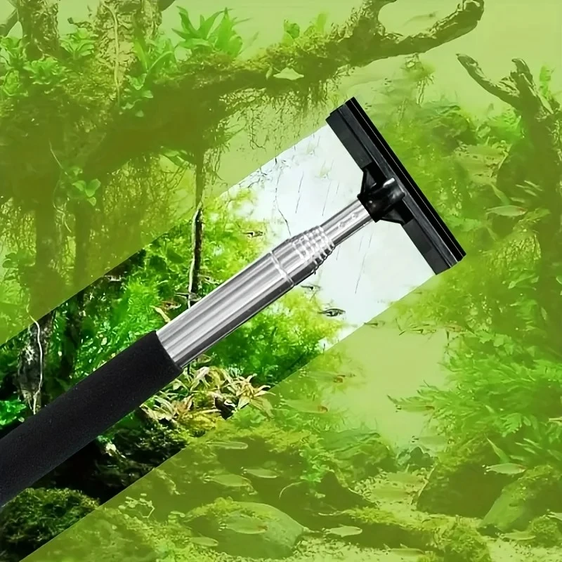Cepillo raspador telescópico p - Marine Aquarium Glass Scraper reseña y precio