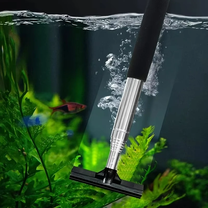 Cepillo raspador telescópico p - Marine Aquarium Glass Scraper reseña y precio