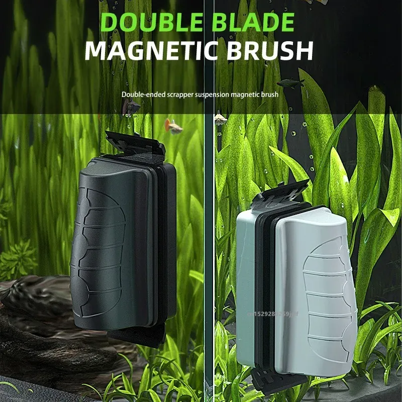 Cepillos Magnéticos Pequeños p - Marine Aquarium Glass Scraper reseña y precio