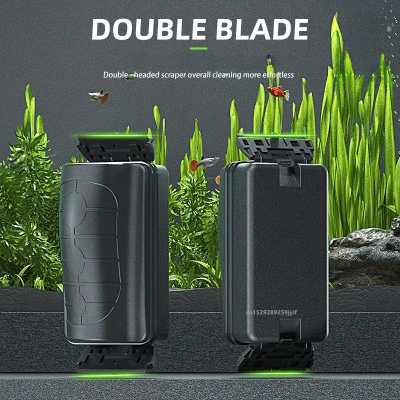 Cepillos Magnéticos Pequeños p - Marine Aquarium Glass Scraper reseña y precio