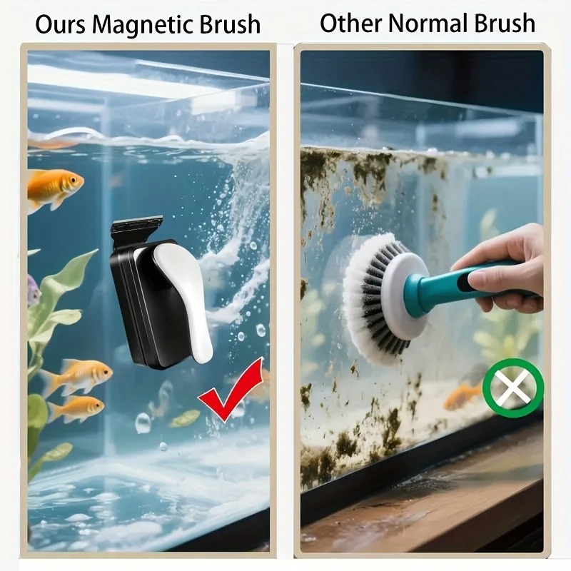 Limpiador Magnético Flotante p - Marine Aquarium Glass Scraper reseña y precio