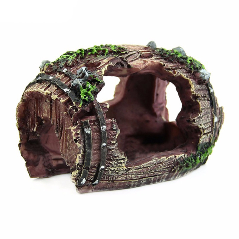 Acuario barril Artificial cuev - Marine Aquarium All In One reseña y precio