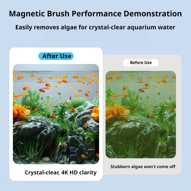 Cepillo magnético para acuario - Marine Aquarium Glass Scraper reseña y precio
