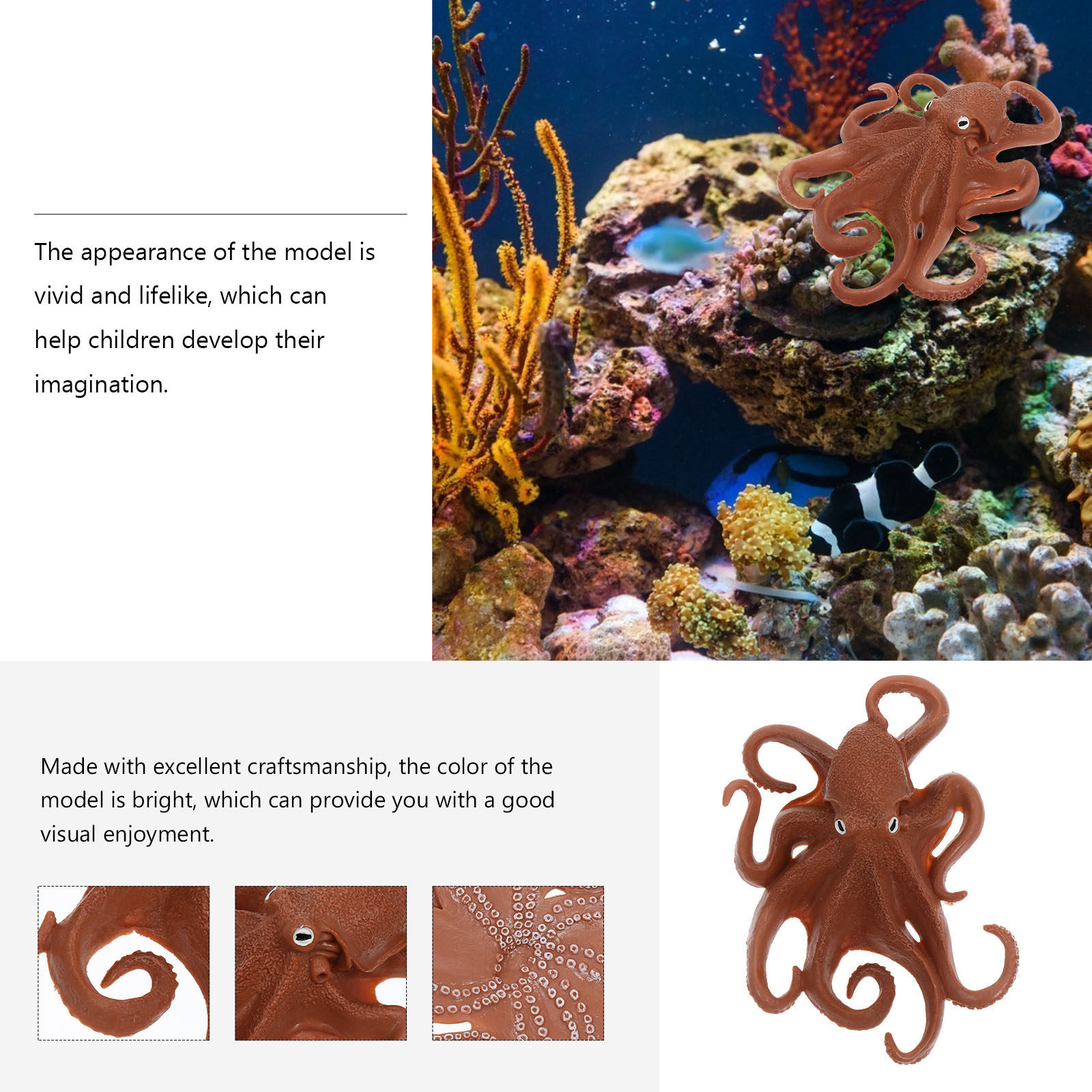 1 unidad. Figura de plástico q - Marine Aquarium Europe reseña y precio